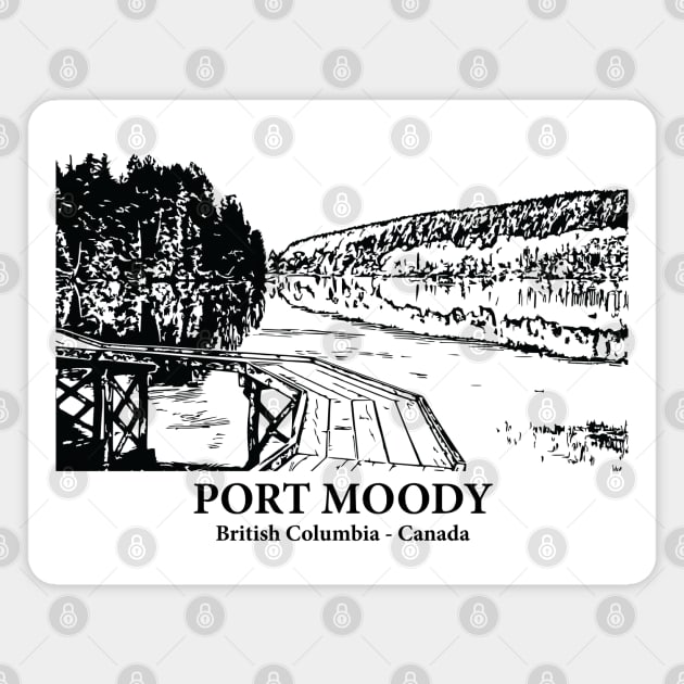 Port Moody - British Columbia Magnet by Lakeric
